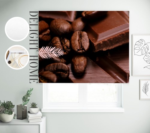 

Римская штора с фотопечатью 00-385 система Light I&H Джуси велюр 190*170 см