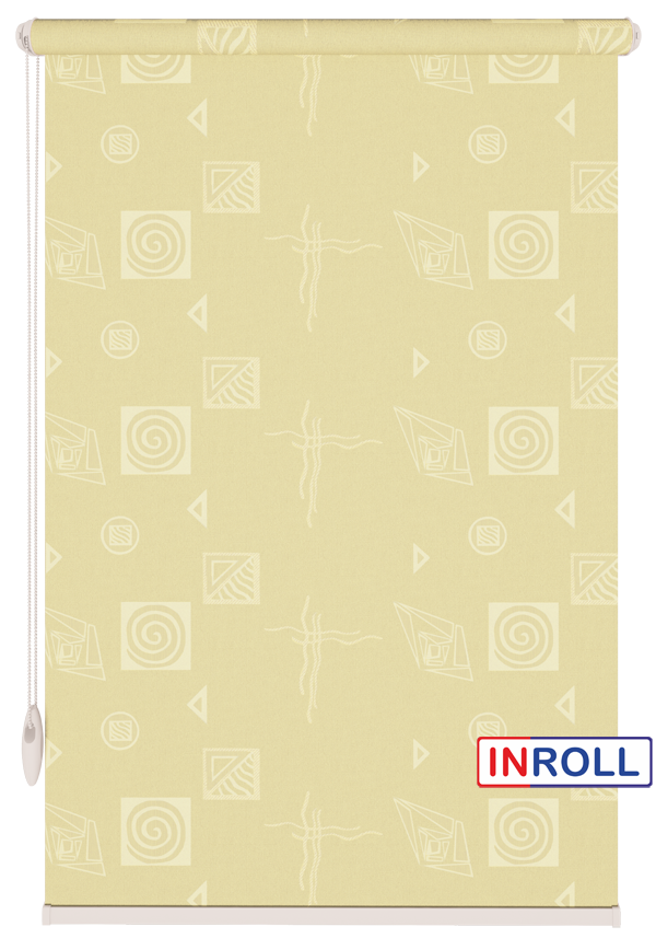 

Ролета тканевая INROLL Есо-Mini 130х165 см Ikea Светло-желтый 2083