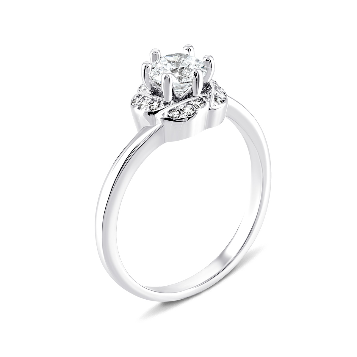 

Серебряное кольцо с фианитами 15.5 размер 1RI58470-R