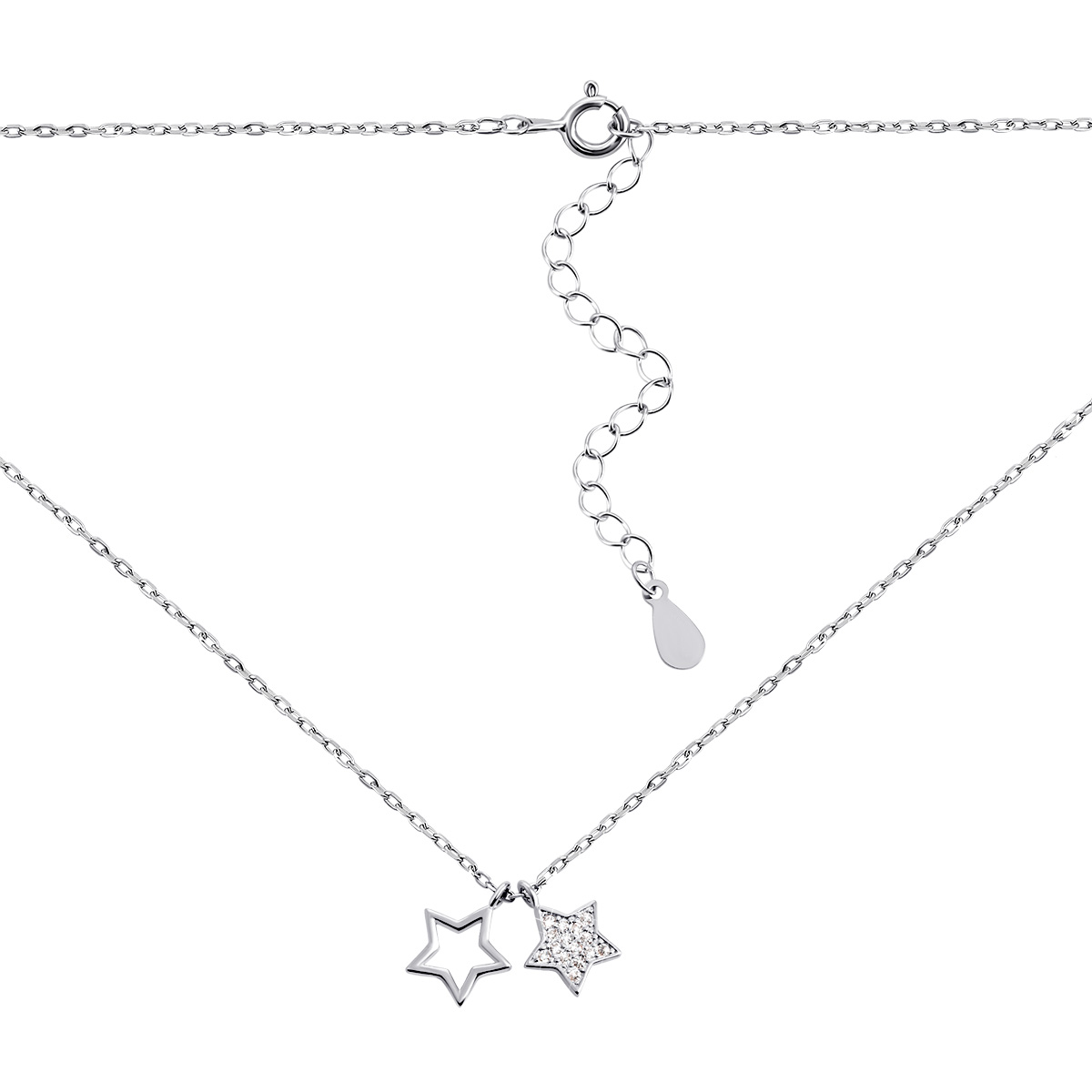 

Серебряное колье Звездочки MTC-148