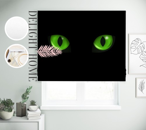 

Римская штора с фотопечатью 12-075 система Light I&H Джуси велюр 80*170 см