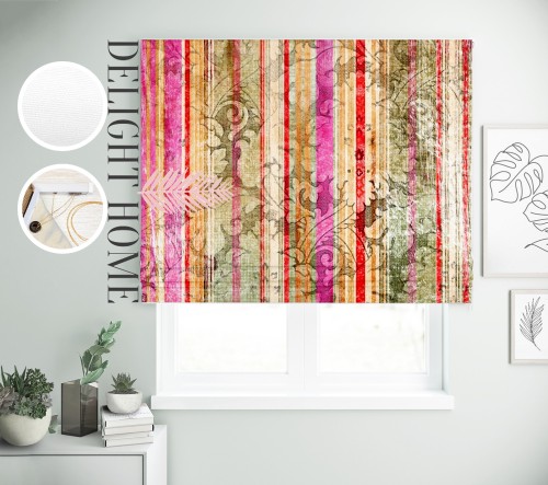 

Римская штора с фотопечатью 02-266 система Light I&H Джуси велюр 210*170 см