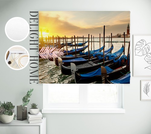 

Римская штора с фотопечатью 00-172 система Light I&H Джуси велюр 190*170 см