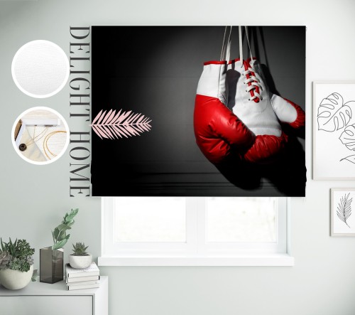 

Римская штора с фотопечатью 10-802 система Light I&H Джуси велюр 260*170 см