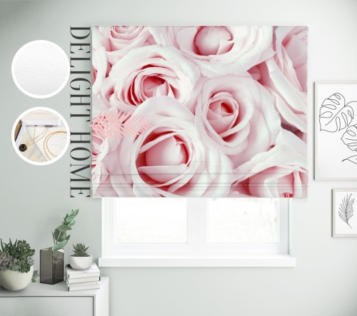 

Римская штора с фотопечатью 03-047 система Light I&H Джуси велюр 110*170 см