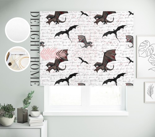 

Римская штора с фотопечатью 15-006 система Light I&H Джуси велюр 200*170 см