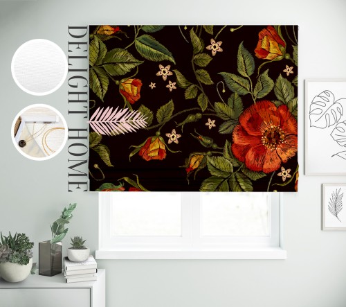 

Римская штора с фотопечатью 02-006 система Light I&H Джуси велюр 50*170 см