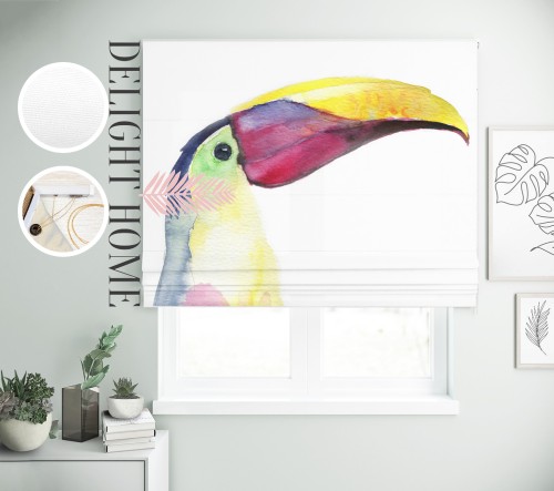 

Римская штора с фотопечатью 04-022 система Light I&H Джуси велюр 150*170 см