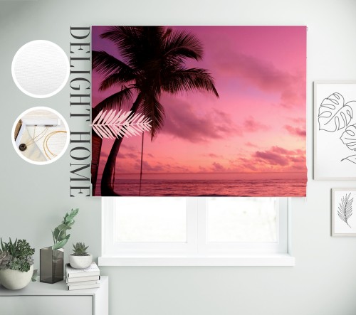 

Римская штора с фотопечатью 05-356 система Light I&H Джуси велюр 110*170 см