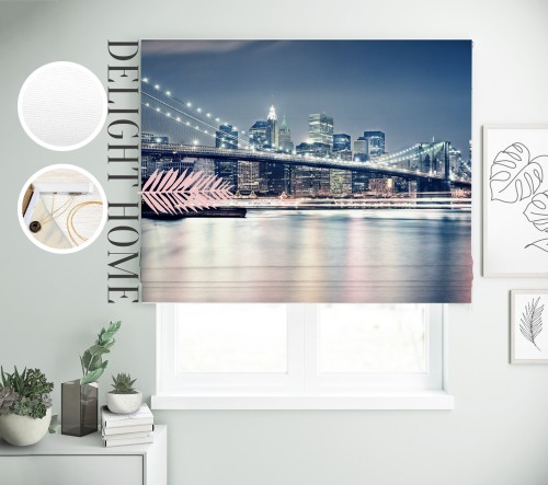 

Римская штора с фотопечатью 00-072 система Light I&H Джуси велюр 260*170 см