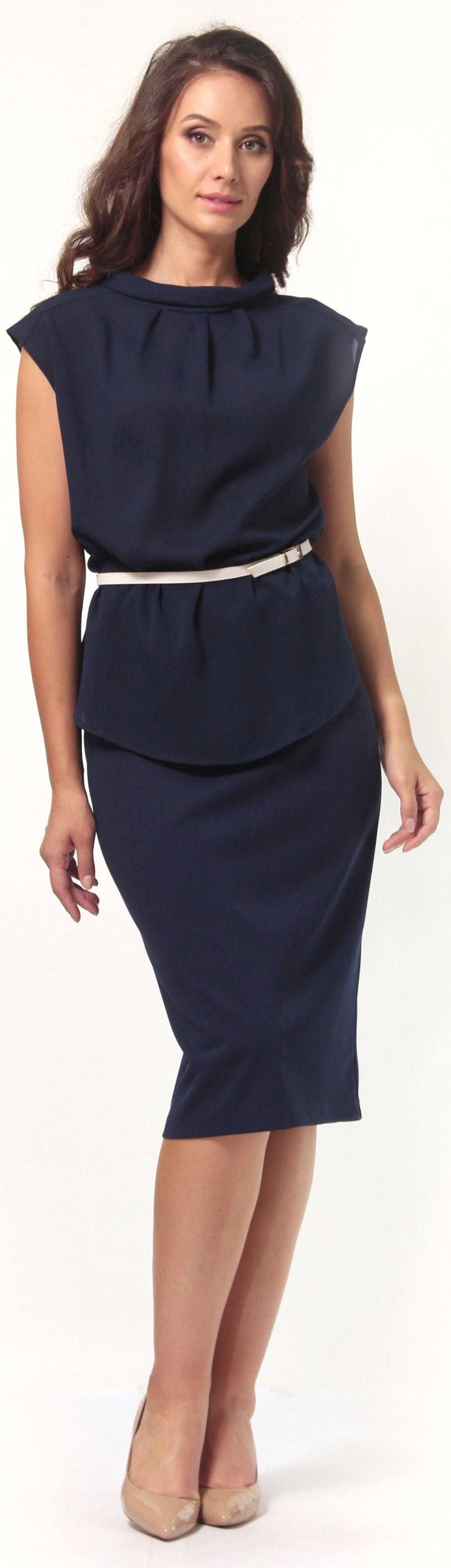 

Блузка Alika Kruss М-041589-632 6XL (60) Темно-синяя