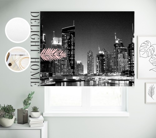 

Римская штора с фотопечатью 00-578 система Light I&H Джуси велюр 160*170 см