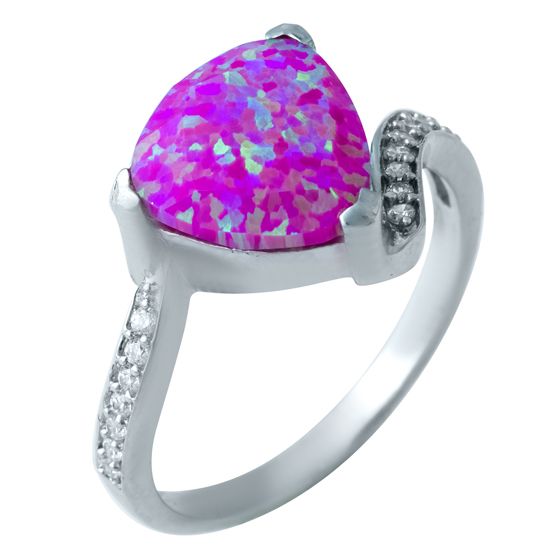 

Серебряное кольцо SilverLine с опалом 18 размер