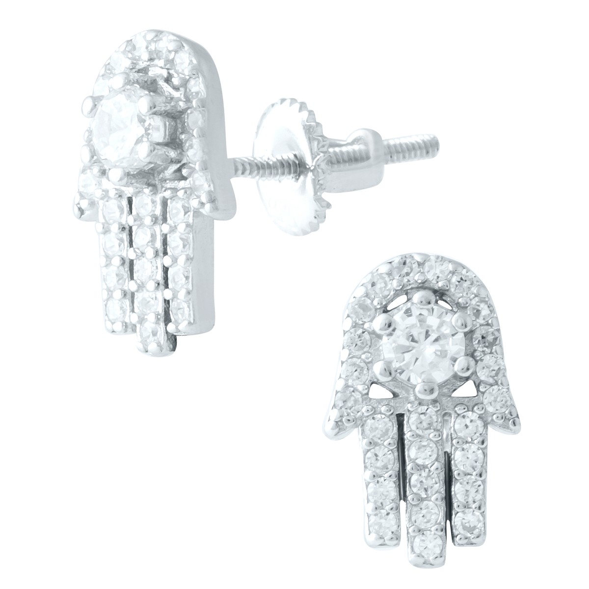 

Серебряные серьги SilverBreeze с фианитами