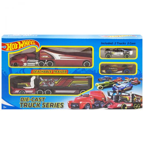 

Набор игрушечных машинок 4 шт Di Cast Hot Wheel красный (T900-2A)