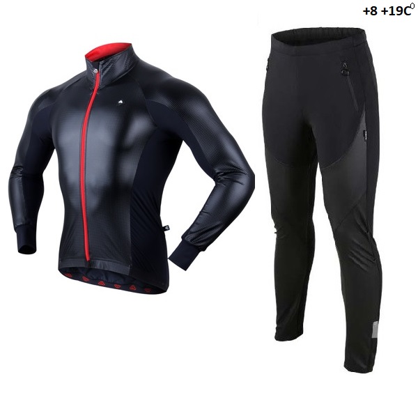 

Велокостюм кофта Soomom, штаны Santic M Black/Red FSL19104M