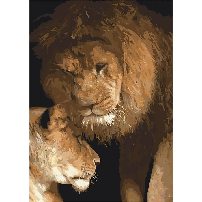 

Картина по номерам Идейка Животные, птицы "Сила любви" 40*50см KHO2489 163026