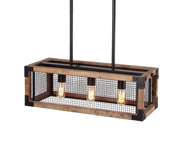 

Подвесной светильник Square Metal and Wood