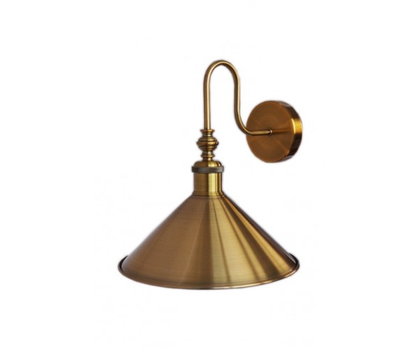 

БРА GLOCE CONE SHADE LOFT INDUSTRIAL METAL TALL GOLD