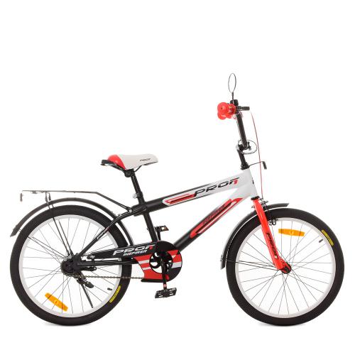 

Велосипед детский PROF1 20д. SY2055 Inspirer черно-бел-красный(мат)