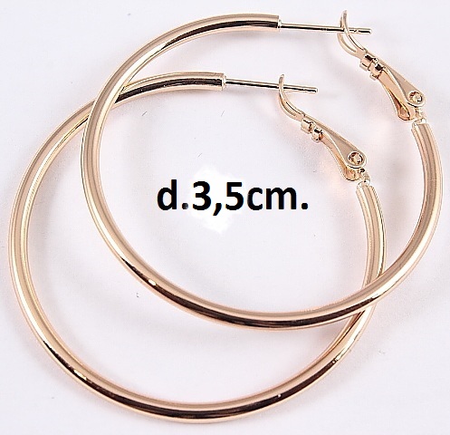 

Серьги Xuping "Кольца гладкие" 3,5см 2900000134041