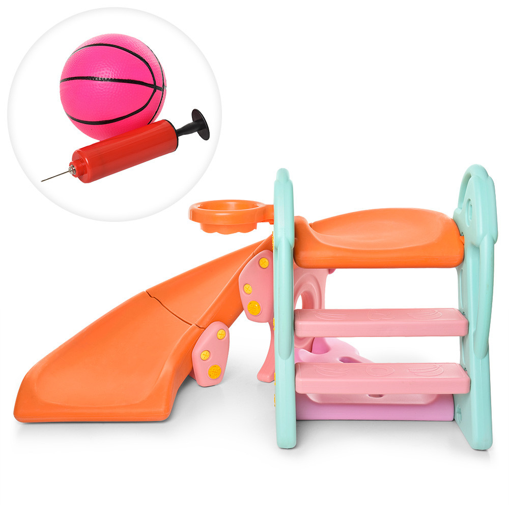 

Детская горка Toy1 PlayBaby Р401 с баскетбольным кольцом