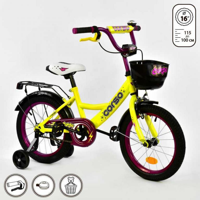 

Велосипед детский Toy1 Y-3514-40 Corso Yellow 16"