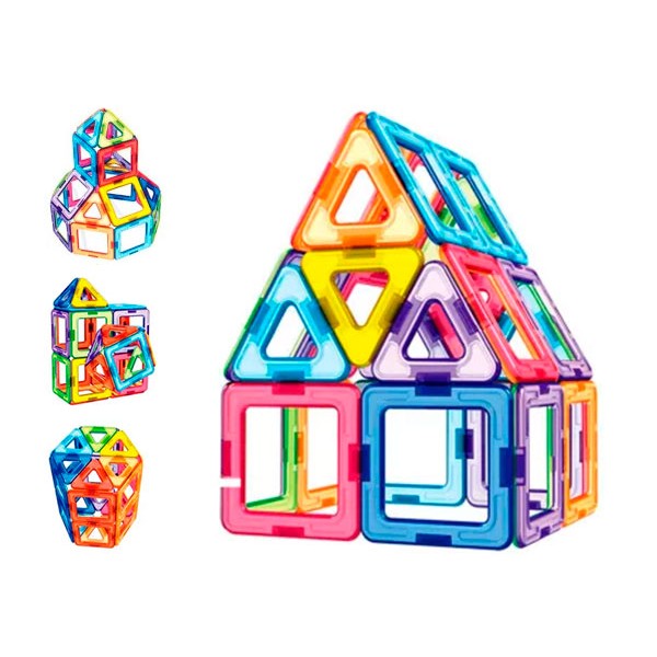

Магнитный конструктор на 46 деталей игровой развивающий детский Happy Toys (1002)