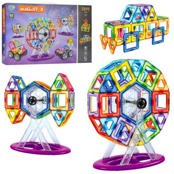 

Магнитный конструктор на 92 детали игровой развивающий для детей Happy Toys (4001)