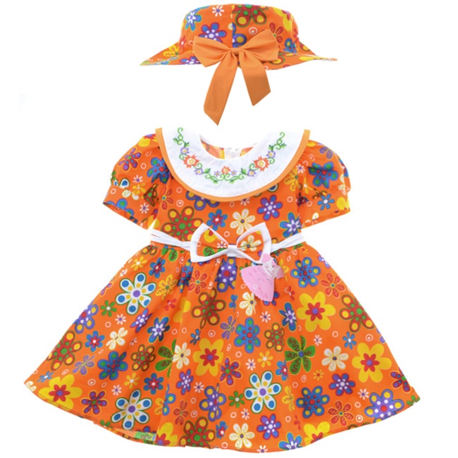 

Платье с шляпкой Kids Planet 514CF872 104 см Оранжевый