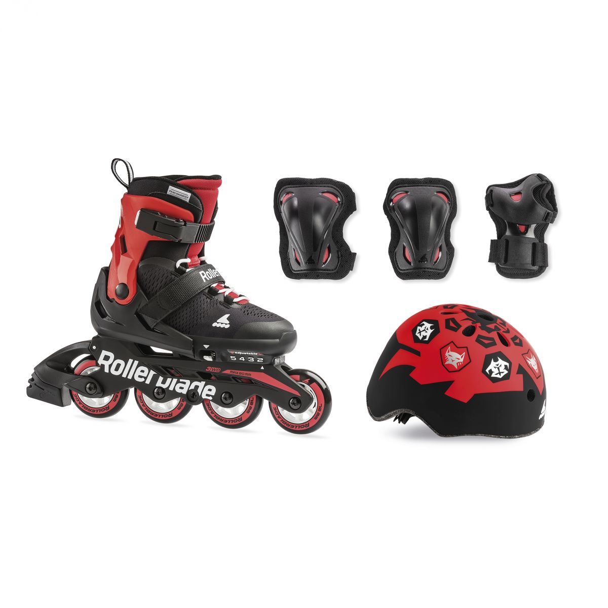 

Ролики ROLLERBLADE MICROBLADE CUBE (28-32) красный ( 5350 )