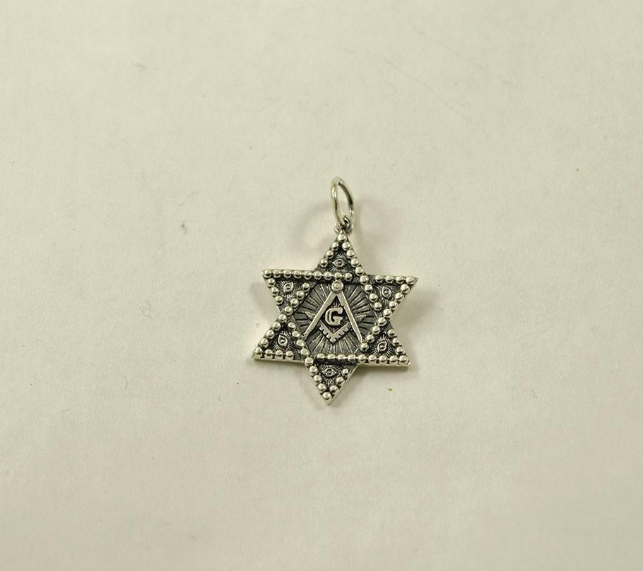 

Кулон знак Масонов Maxi Silver 8937