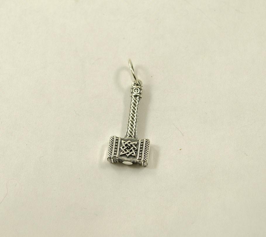 

Оберег молот тора со звездой руси Maxi Silver 8934