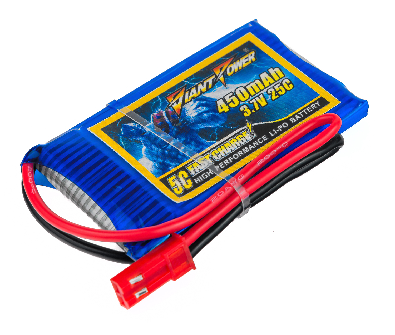 

Аккумулятор Giant Power (Dinogy) Li-Pol 450mAh 3.7V 1S 25C 4.5x30x53мм JST