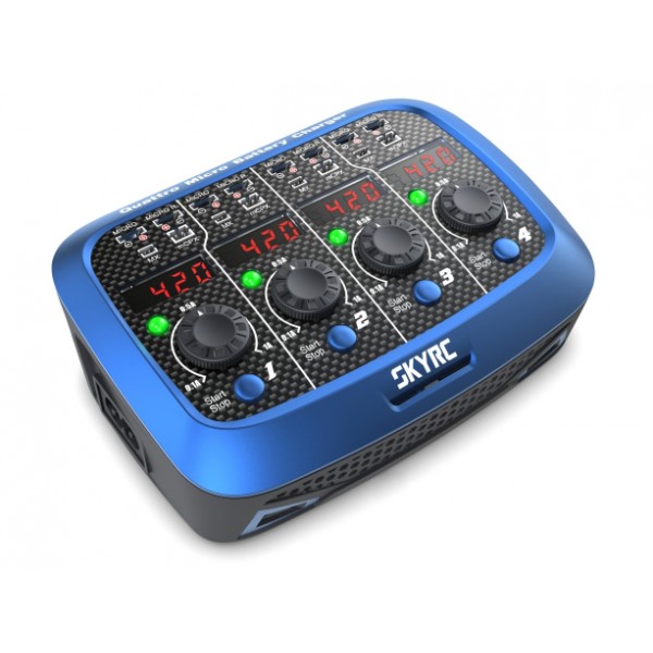 

Зарядное устройство SkyRC Quattro Micro с/БП кватро для 1S Li-Pol аккумуляторов (SK-100079)