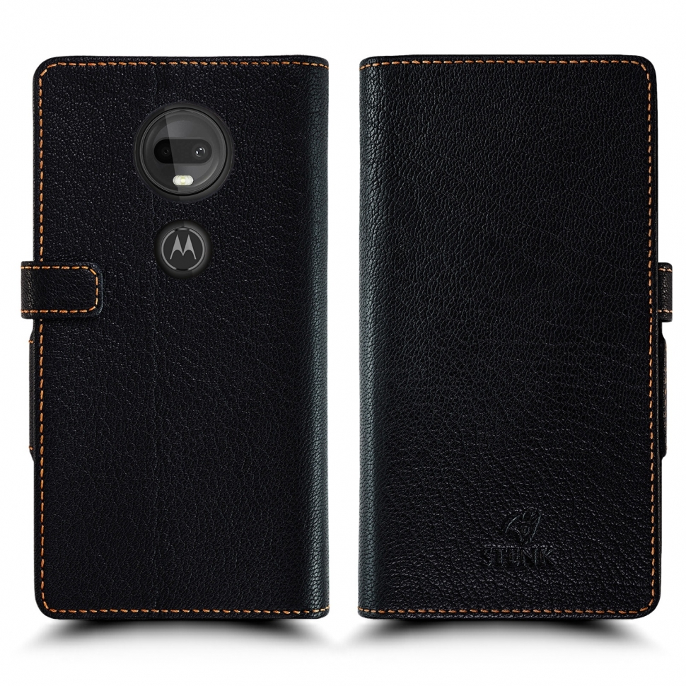 

Чехол книжка Stenk Wallet для Motorola Moto G7 Plus Чёрный