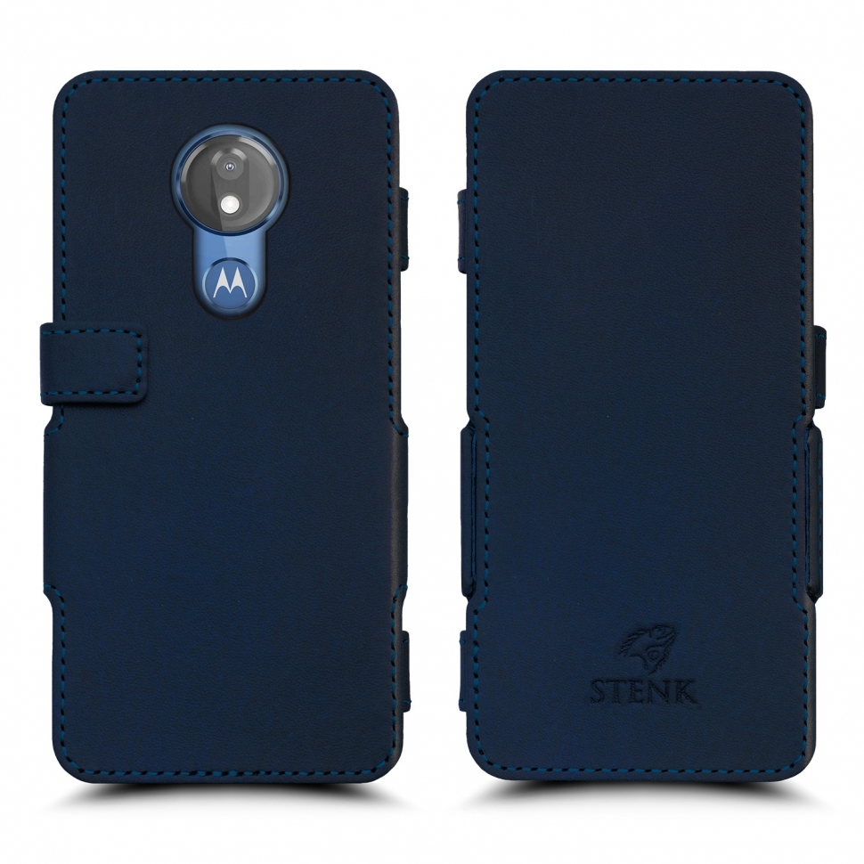 

Чехол книжка Stenk Prime для Motorola Moto G7 Power Синий