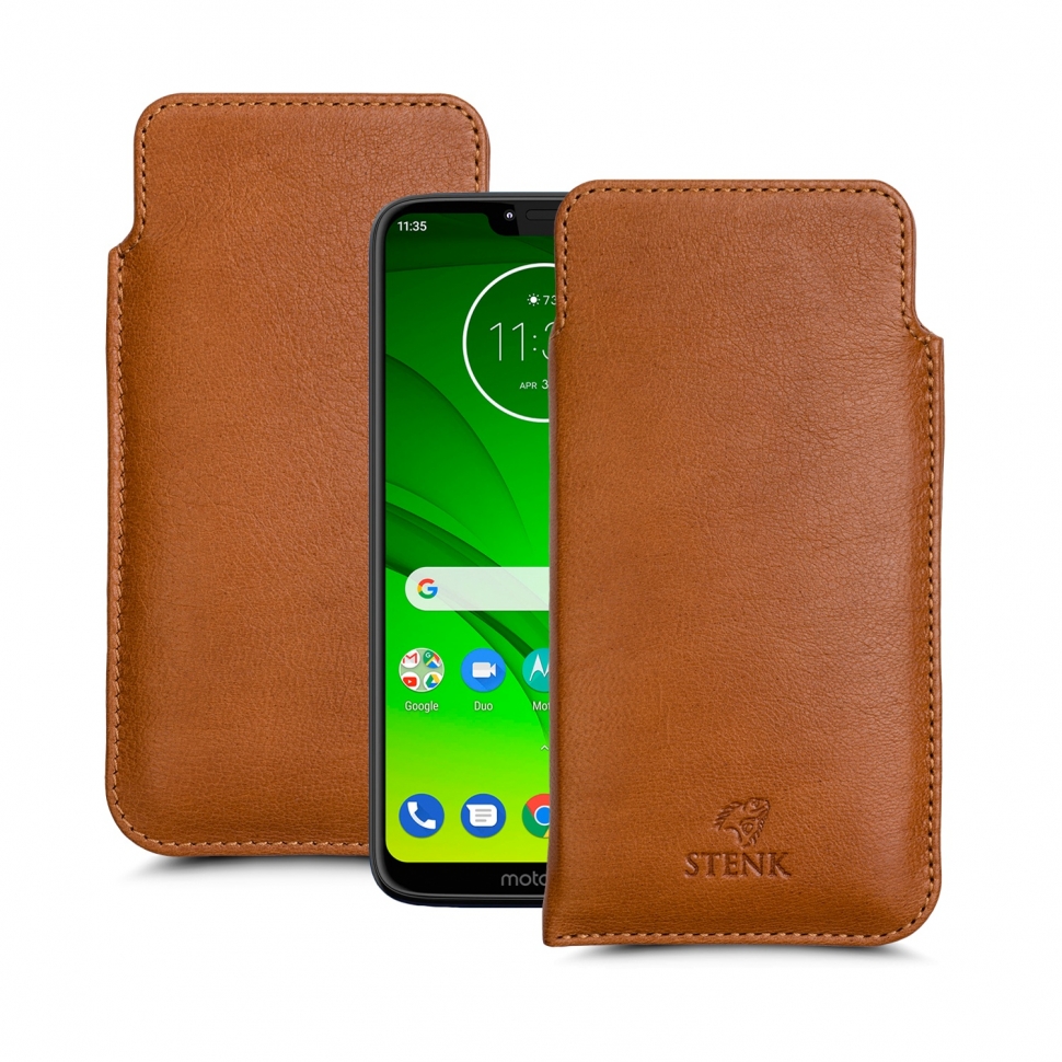 

Футляр Stenk Elegance для Motorola Moto G7 Power Camel
