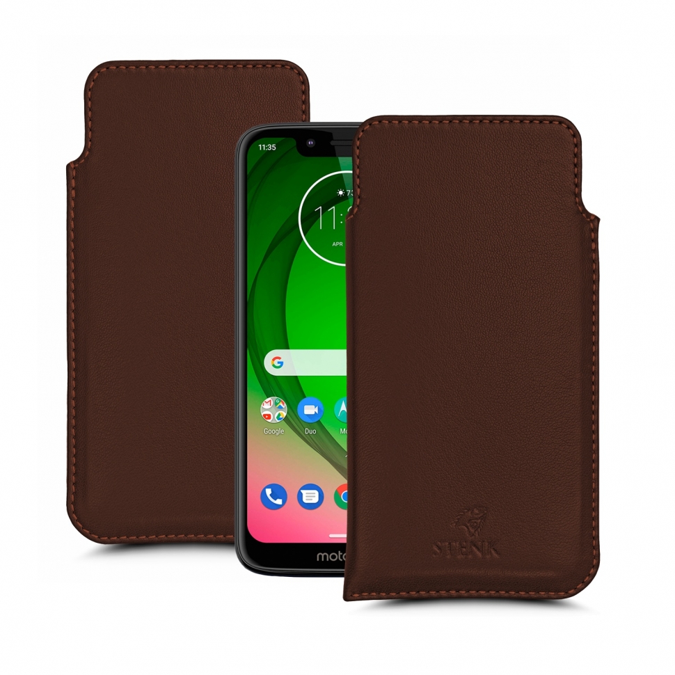 

Футляр Stenk Elegance для Motorola Moto G7 Play Коричневый