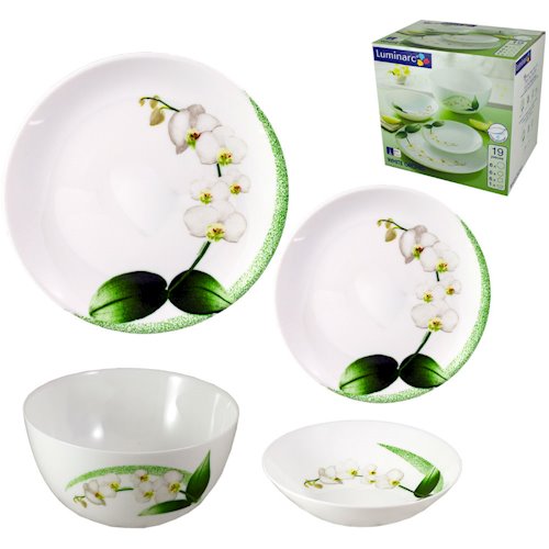 

Сервіз LUMINARC DIWALI WHITE ORCHID 19 предметів