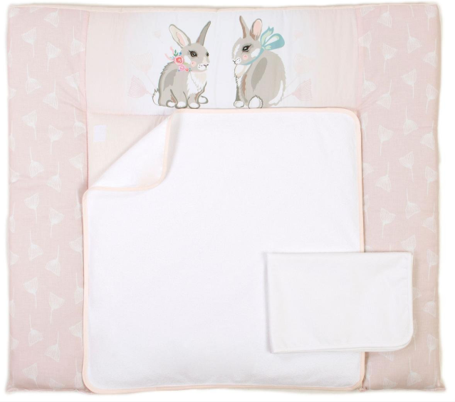 

Пеленальный матрасик Baby Veres Summer Bunny pink 72х80 см Тканевый