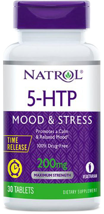 

Натуральная добавка Natrol 5-HTP 200 мг T/R 30 таблеток (047469051723)