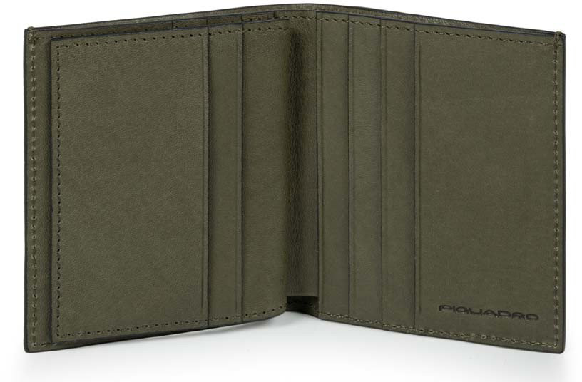 

Кредитница Piquadro Bk Square/Green