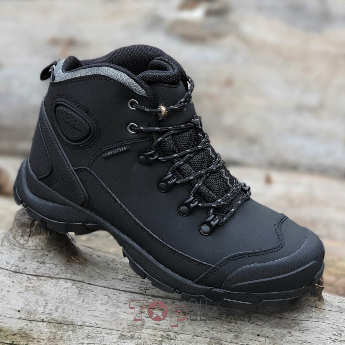 

Ботинки мужские Restime Черные кожаные термо 42р Код 1832