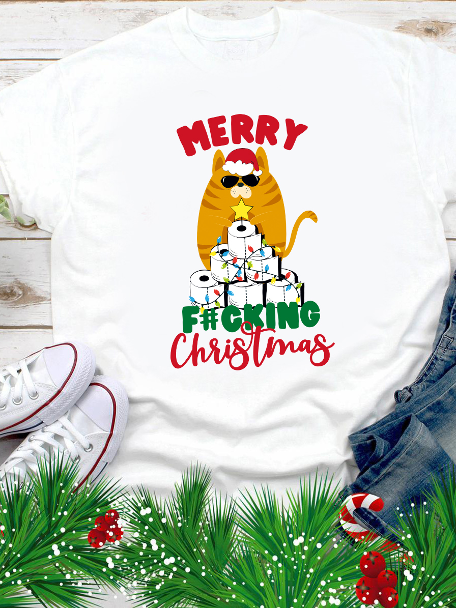 

Футболка Love&Live Merry f#cking Christmas LLP00021  Белая, Футболка Love&Live Merry f#cking Christmas LLP00021 M Белая
