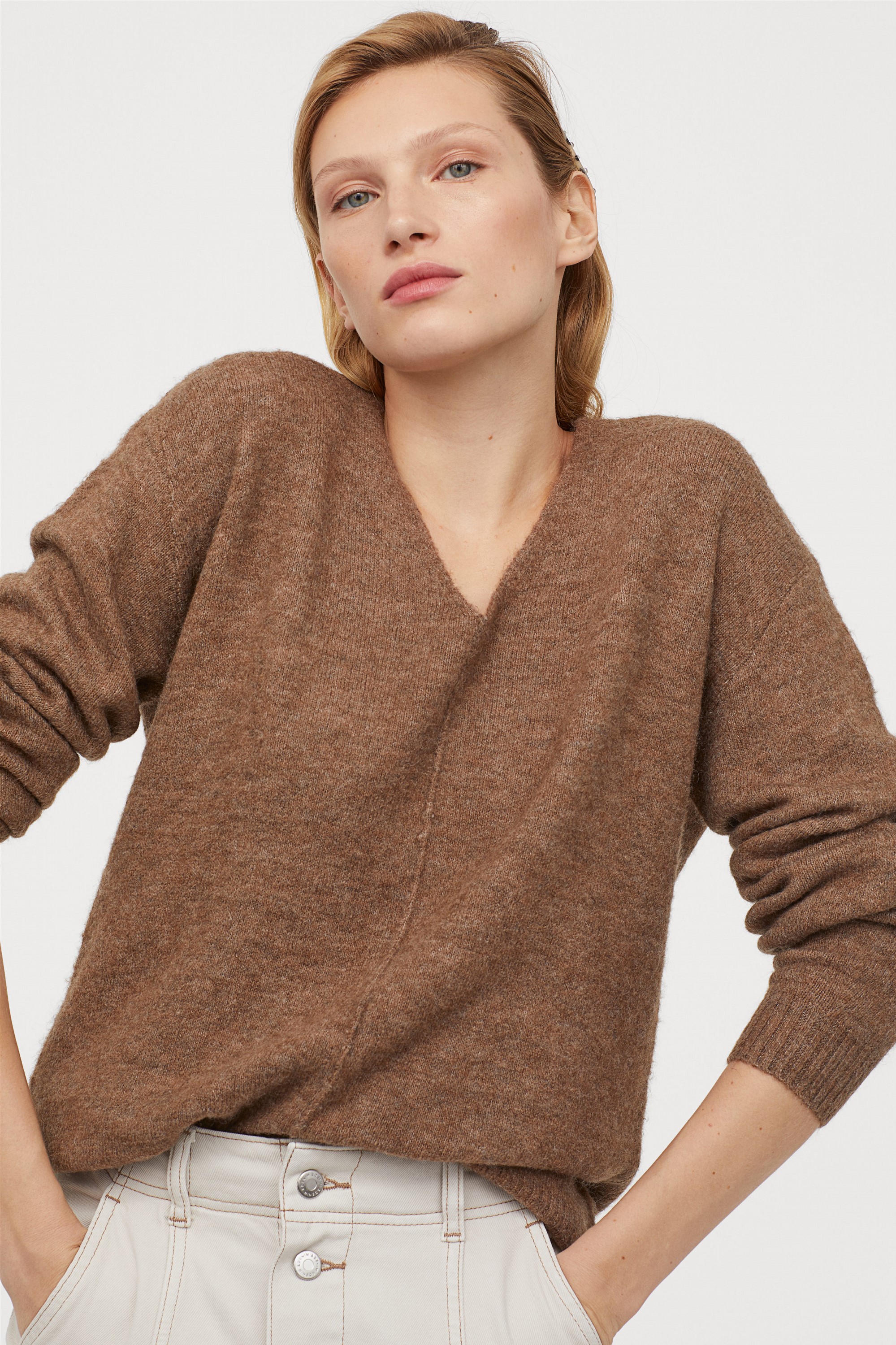 

Пуловер H&M 0693243-0 S Коричневый