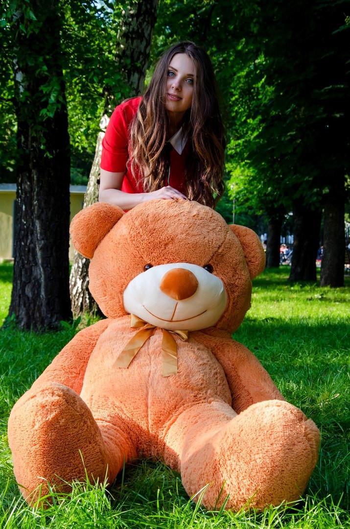 

Мягкая игрушка NEHILO плюшевый мишка Рафаэль 180 см Карамельный