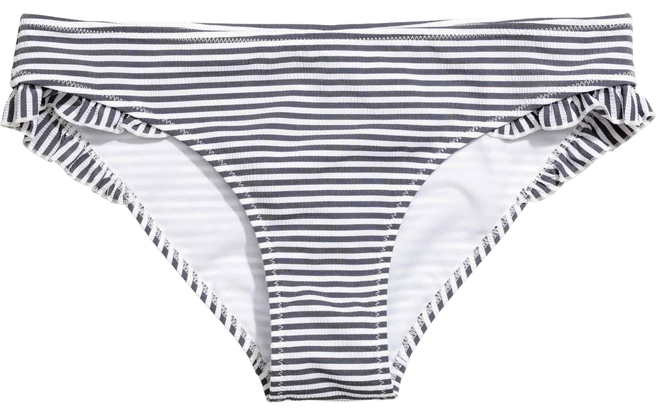 

Нижняя часть купальника H&M N3966844 42 Серая в полоску
