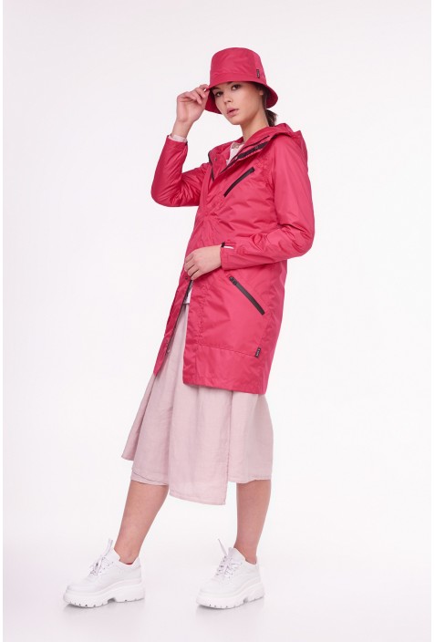 

Плащ Дощовик Мембранний S-cape Raincoat Rose Red Рожевий L