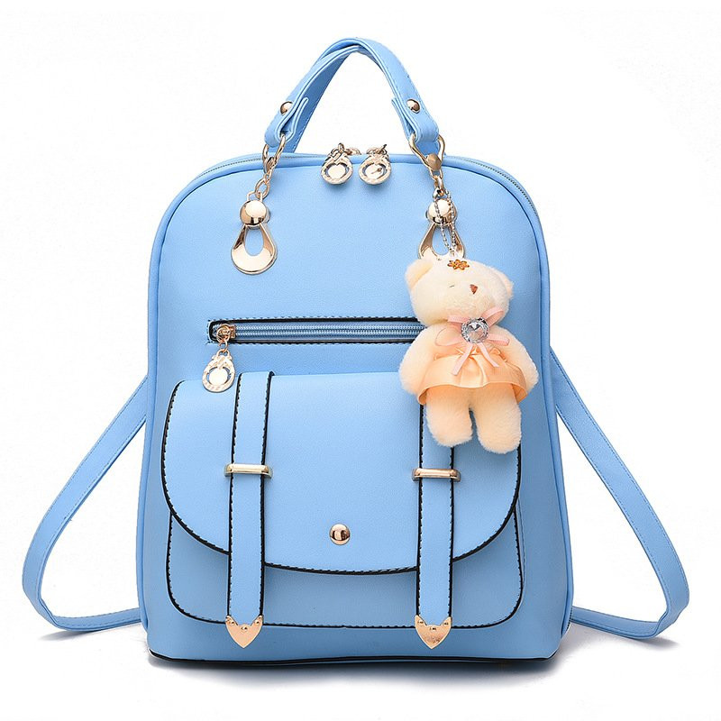 

Рюкзак женский городской Candy Bear light blue